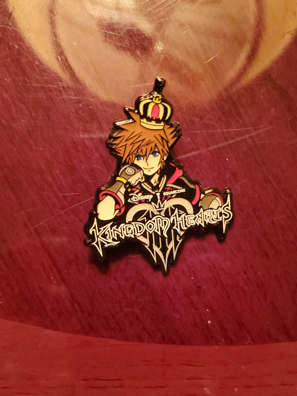 Disney Kingdom Hearts Sora Enamel Brooch - Yellow, Black, Pink, Blue
